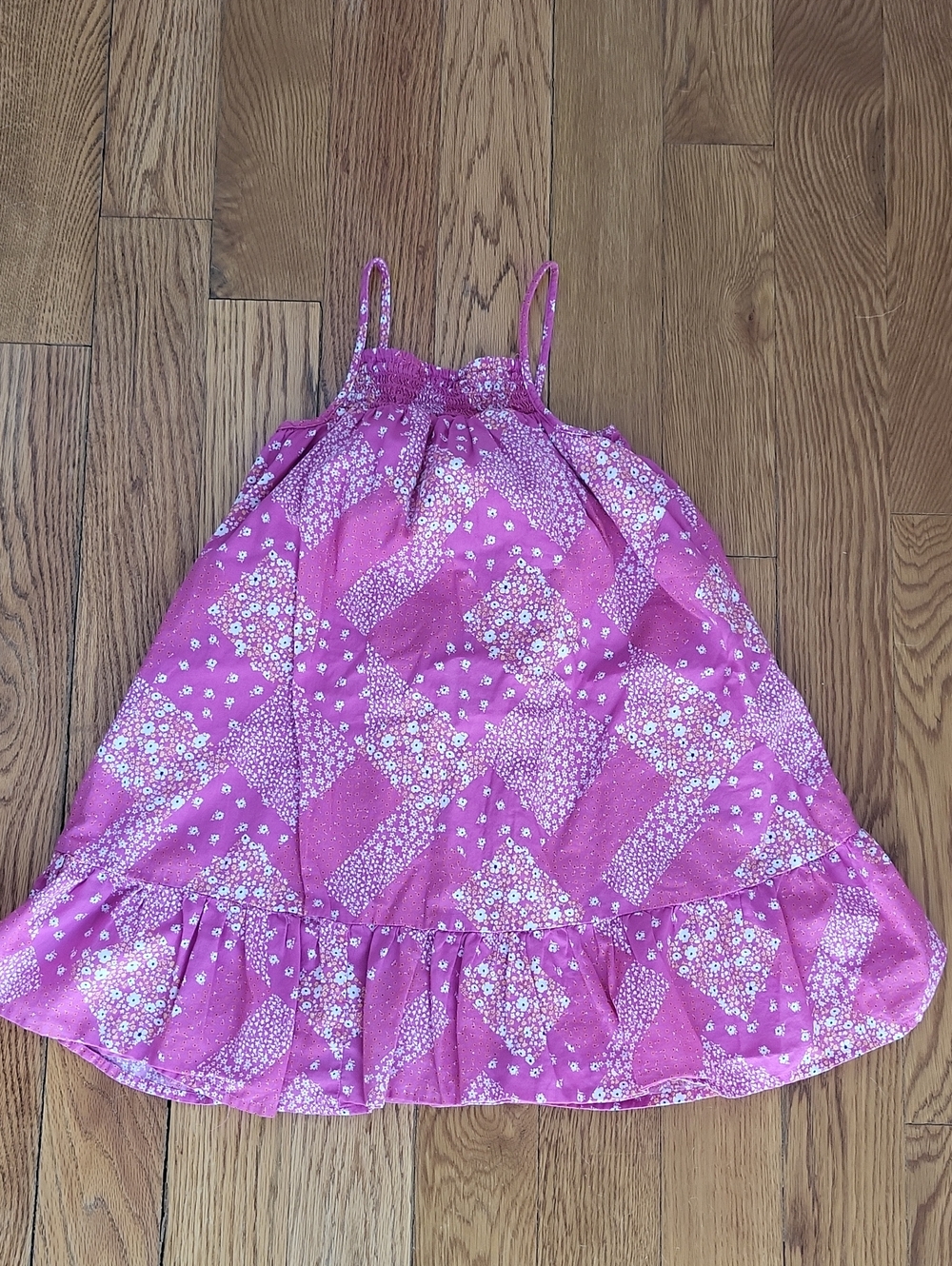 Little Girls Dainty Floral Print Dress